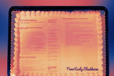 A Woman Submitted Her Edible Resume to Nike on a Cake - RELEVANT