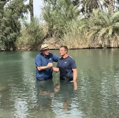 Bear Grylls Fulfills 'dream' of Being Baptised in Jordan River