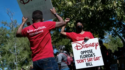 'You're Not Alone': Disneyland Employee Tells Protesters at Disney HQ to 'Stand Up for Righteousness'