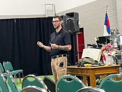 Newly baptized Indiana police officer teaches community to respond to active shooters | Baptist Press
