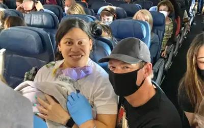 A Woman Who Didn’t Know She Was Pregnant Gave Birth Midflight, with the Help of Three NICU Nurses