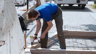 Aid Groups Building Homes from Plywood for Turkey's Traumatized Quake Survivors