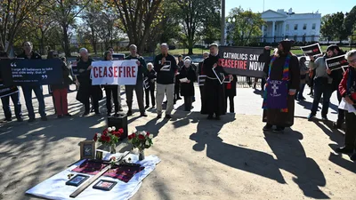 Catholic Groups Protest at White House to Call for Gaza Cease-Fire