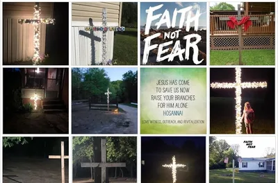 Faith Not Fear Crosses Bring Cheer, and Critics