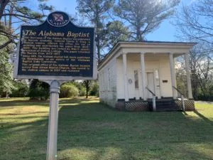 The Alabama Baptist’s first office building moved to new home | Baptist Press