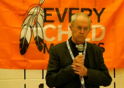 Welby apologises for residential schools in Canada