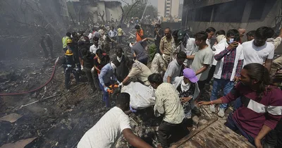Air India flight crashes soon after takeoff with 240 aboard