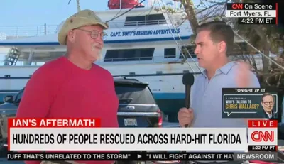FL Man Named 'Chainsaw' Loses Everything After Using Sailboat to Save 3 Men From Deadly Hurricane: 'It's Worth It'