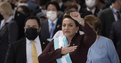 Honduras inaugurates first female president