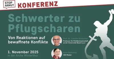 StopArmut conference in Switzerland to address conflict resolution and peacebuilding