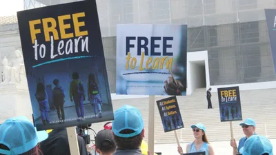 Moms, School Choice Advocates Rally in Support of Catholic Charter School at Supreme Court