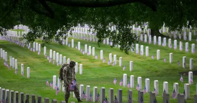 Hegseth among visitors to Arlington grave after widow’s request