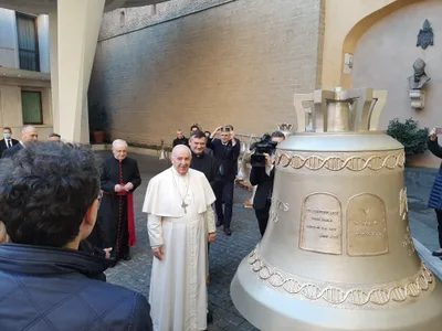 Pope Francis blesses pro-life bells going to Ukraine and Ecuador