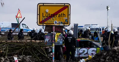 German Protesters Oppose Coal Mine Expansion