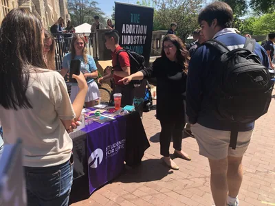 How Georgetown U Students Responded to Pro-Life Activists Speaking on Campus