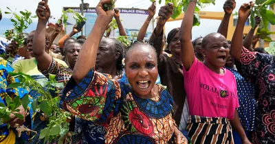 Nigerians protest Sunday church massacre