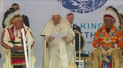 In Canada, Pope Francis apologizes to Indigenous peoples, says it's only 'first step'