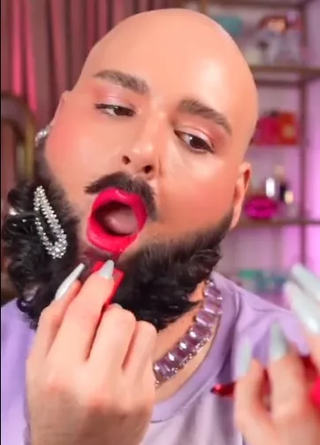 Maybelline Sparks Boycott Calls over Ad Featuring Bearded Man Applying Lipstick