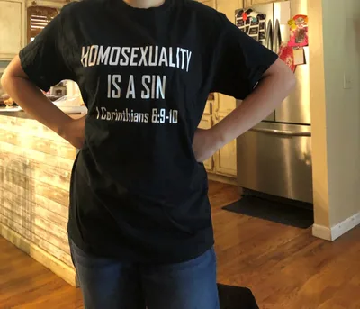 Student sent home for wearing 'homosexuality is a sin' shirt gets payment from school district
