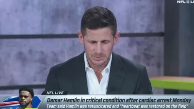 'I Believe in Prayer': ESPN Analyst and Former NFL Star Bows His Head and Passionately Prays On-Air for Damar Hamlin