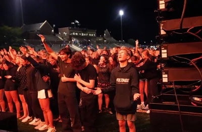 96 students baptized during high school worship events after games