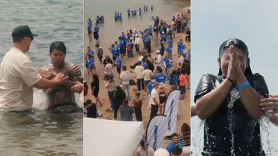 Hundreds Declare Jesus Lord in 'Baptize California' at Pirate's Cove, and It's Not Over | CBN