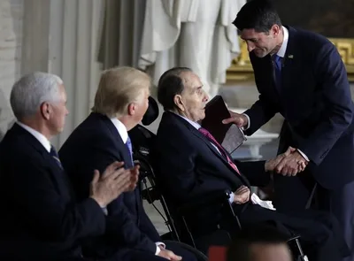 President Trump on Bob Dole's Congressional Gold Medal: He's 'A Soldier, a Congressman and a Leader'