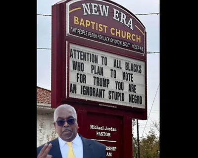 Pastor Doubles Down on Church Sign Calling Minority Trump Supporters ‘ignorant’