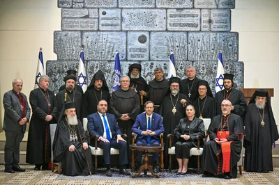Jerusalem church leaders appeal for ceasefire in meeting with Israeli president