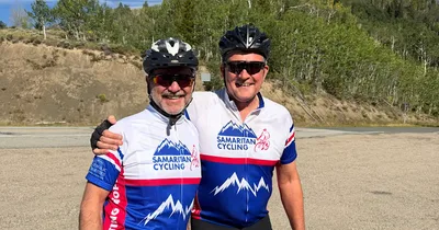 After near-fatal crash, cyclist rides across America for homeless