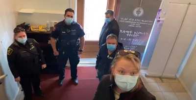 Video of Canadian pastor forcing police out of church during Passover celebration goes viral