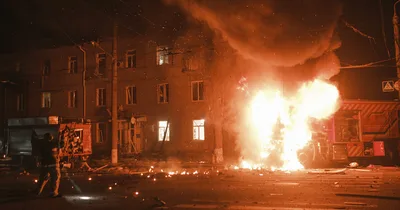 Russia Strikes Ukraine Apartments, Killing Emergency Workers