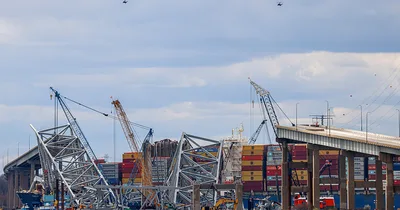 President Tours Baltimore Bridge Wreck, Promises Action