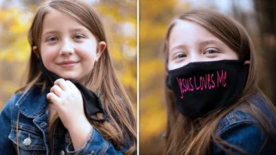 School District Backs Down After Rejecting Young Girl's 'Jesus Loves Me' Face Mask