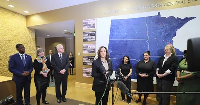Vice President Kamala Harris makes historic abortion facility visit