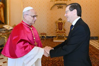 Pope Leo and Vatican Insist on 2-State Solution to End Gaza War During Meeting With Israel President