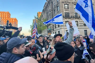 Christian Nationalist Activists Lead Pro-Israel Rally at Columbia University