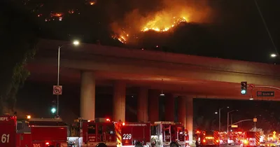 Two new wildfires ignite around Los Angeles