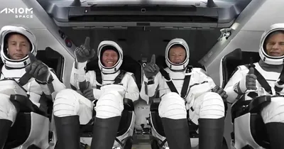 Tourists blast off to space station