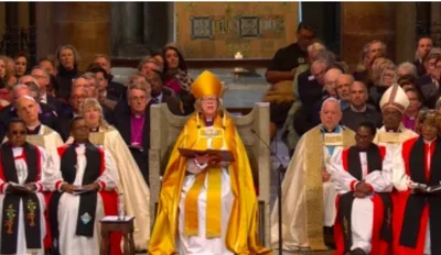 Thousands gather for installation of Sarah Mullally as 106th Archbishop of Canterbury