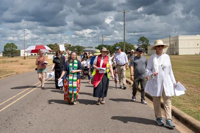As ICE Readies Louisiana Facility for Children and Families, Faith Leaders Hold Vigil