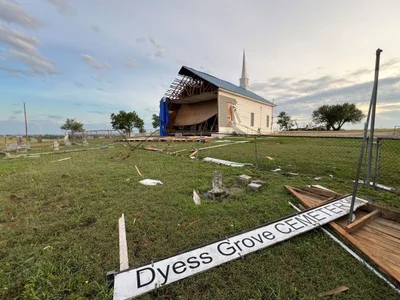 Texas Tornado Tore Off Church Wall, Cut Short Wednesday Service