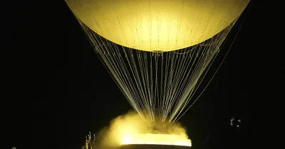 Cauldron Balloon from Olympics Returns to Float above Paris