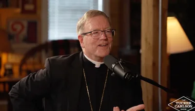 Bishop Robert Barron, Tucker Carlson Talk Rise of Evil and Hope of Revival