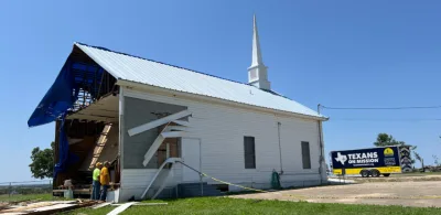 Tornado cut short prayer service, tore off wall at Texas church | Baptist Press