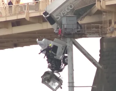 Truck Driver Thankful after Crash Sent Her Dangling Off Bridge: 'God has me here for a reason'